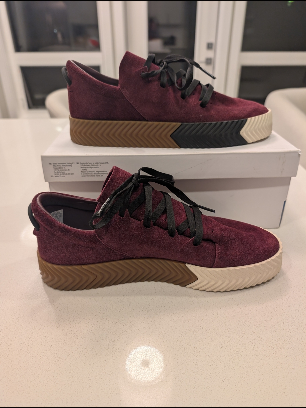 Alexander Wang X Adidas Skate Maroon Size 9